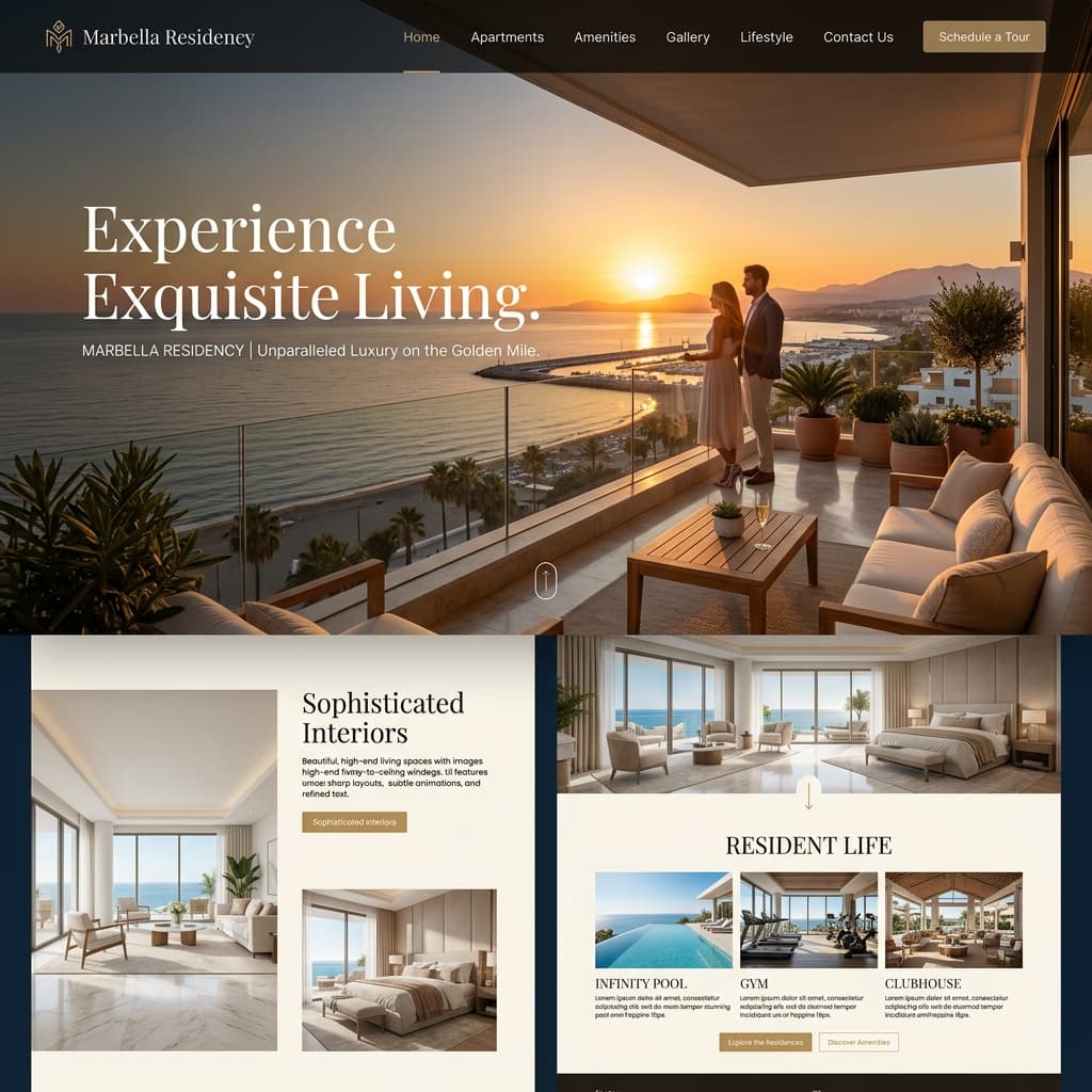 Marbella Residency Website